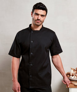 Cazadora de manga corta Chefs Essential | Negro