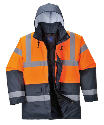 Chaqueta de trfico de alta visibilidad (S466/S467) | Naranja/Marino