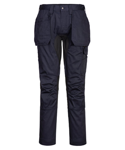 Pantalones holgados elsticos WX2 (CD883) ajuste slim | Azul Marino Oscuro/Negro