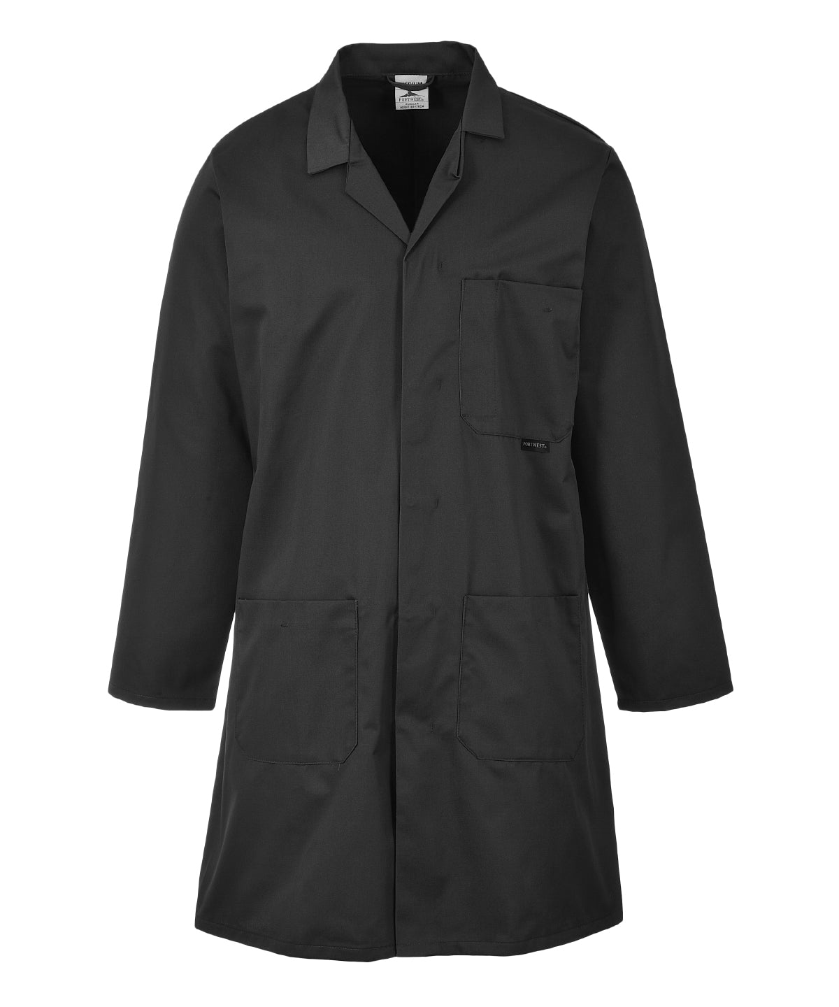 Bata de laboratorio (2852) | Negro
