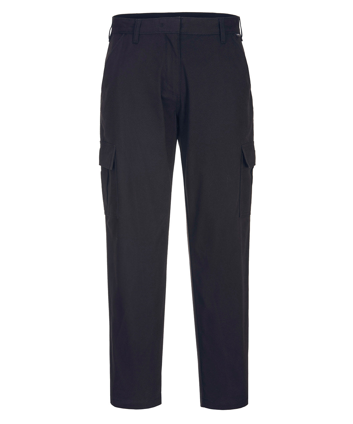 Pantalones de carga elsticos para mujer (S233) corte ajustado | Negro
