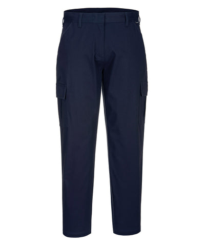 Pantalones de carga elsticos para mujer (S233) corte ajustado | Azul Marino Oscuro