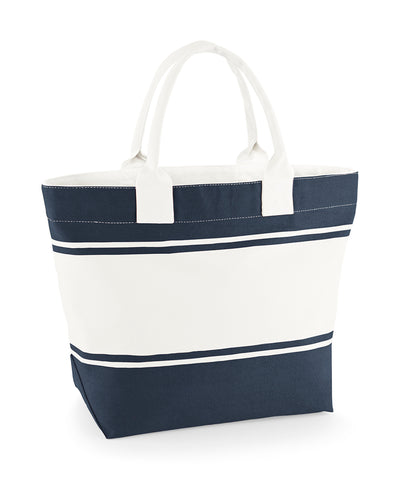 Bolsa de lona para cubierta | Azul Marino/Blanco Roto