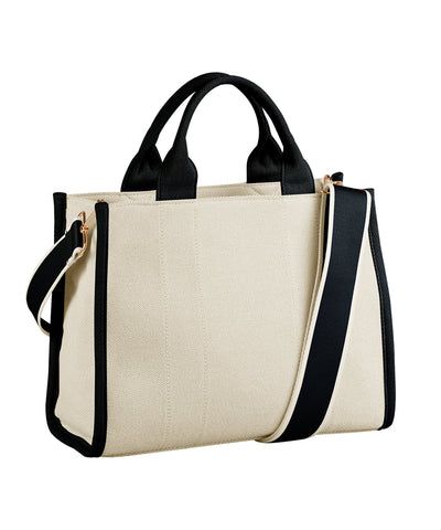 Bolso mediano Puerto | Natural/Negro