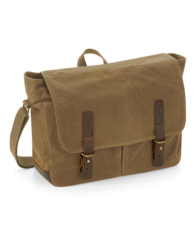 Heritage bolso mensajero de lona encerada | Arena Del Desierto