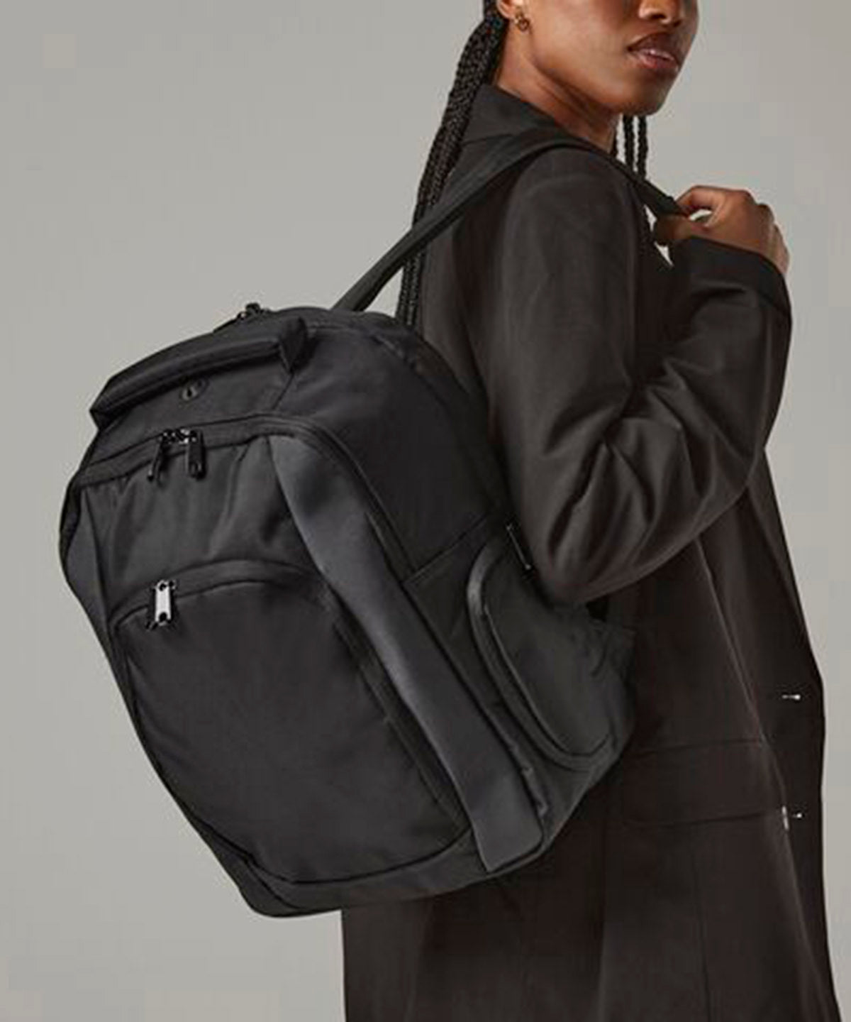 Mochila para porttil de tungsteno | Negro/Grafito Oscuro
