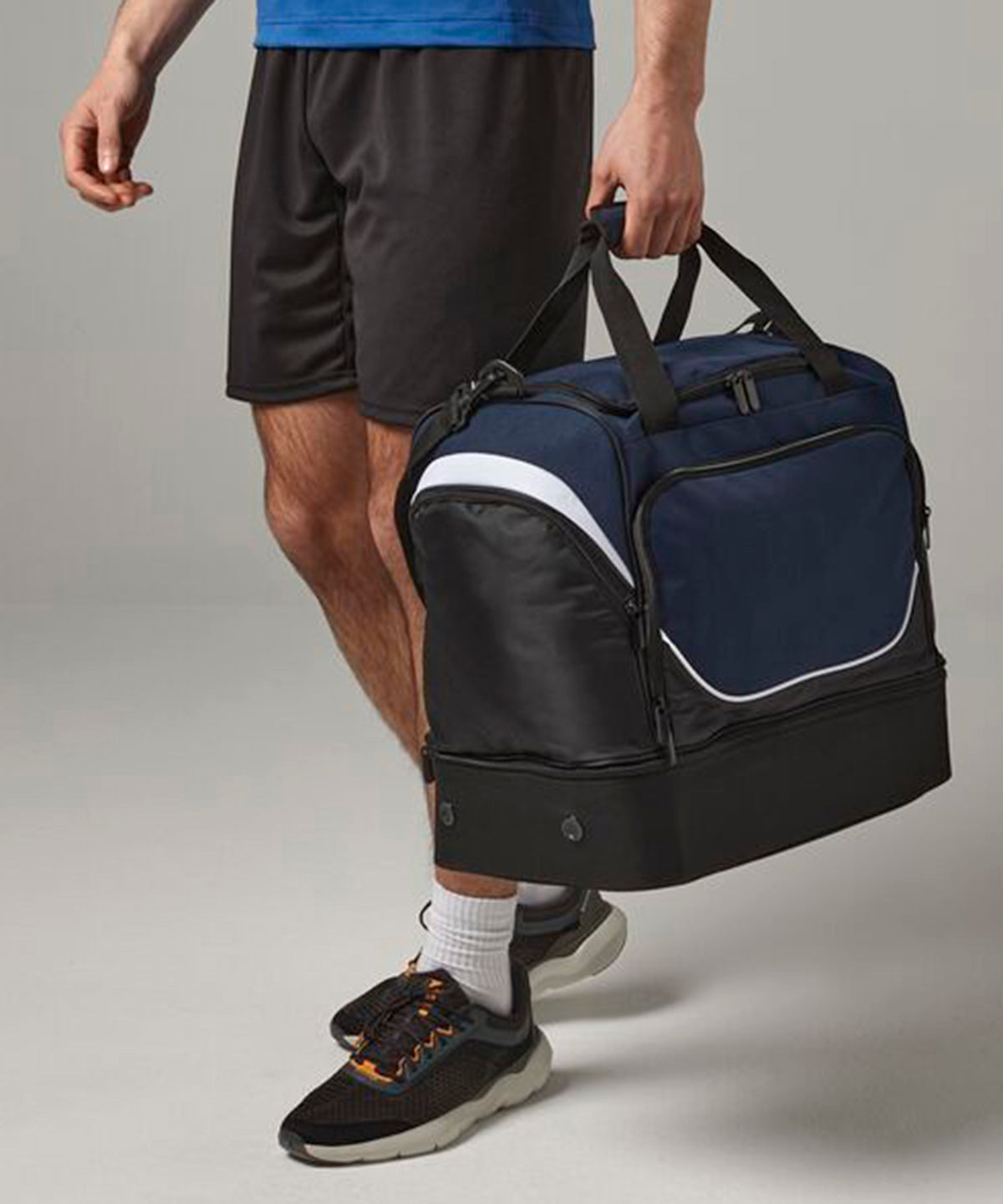 Bolso de viaje resistente Pro Team Hardbase | Negro/Gris Claro