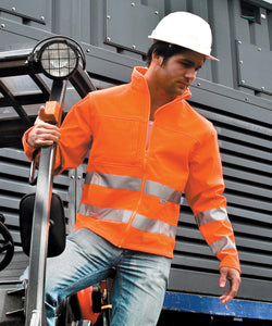 Chaqueta softshell de alta visibilidad | Naranja Fluorescente