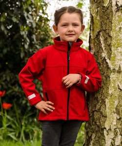 Chaqueta softshell de 3 capas clsica para junior | Negro