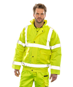 Chaqueta de invierno de alta visibilidad Core | Amarillo De Alta Visibilidad