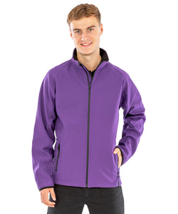 Chaqueta softshell Core para imprimir | Negro/Naranja