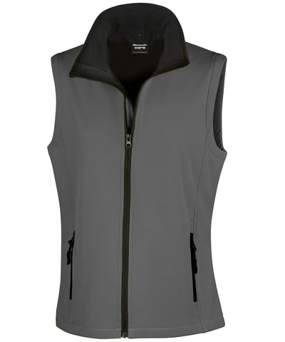 Chaleco softshell para mujer personalizable | Antracita/Negro