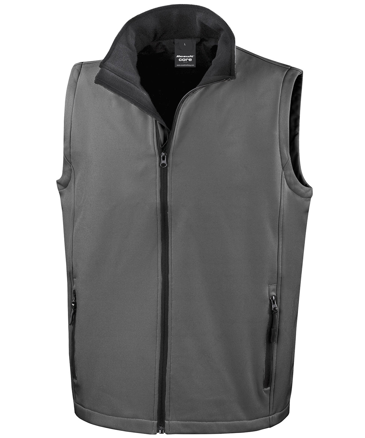 Chaleco softshell imprimible | Antracita/Negro