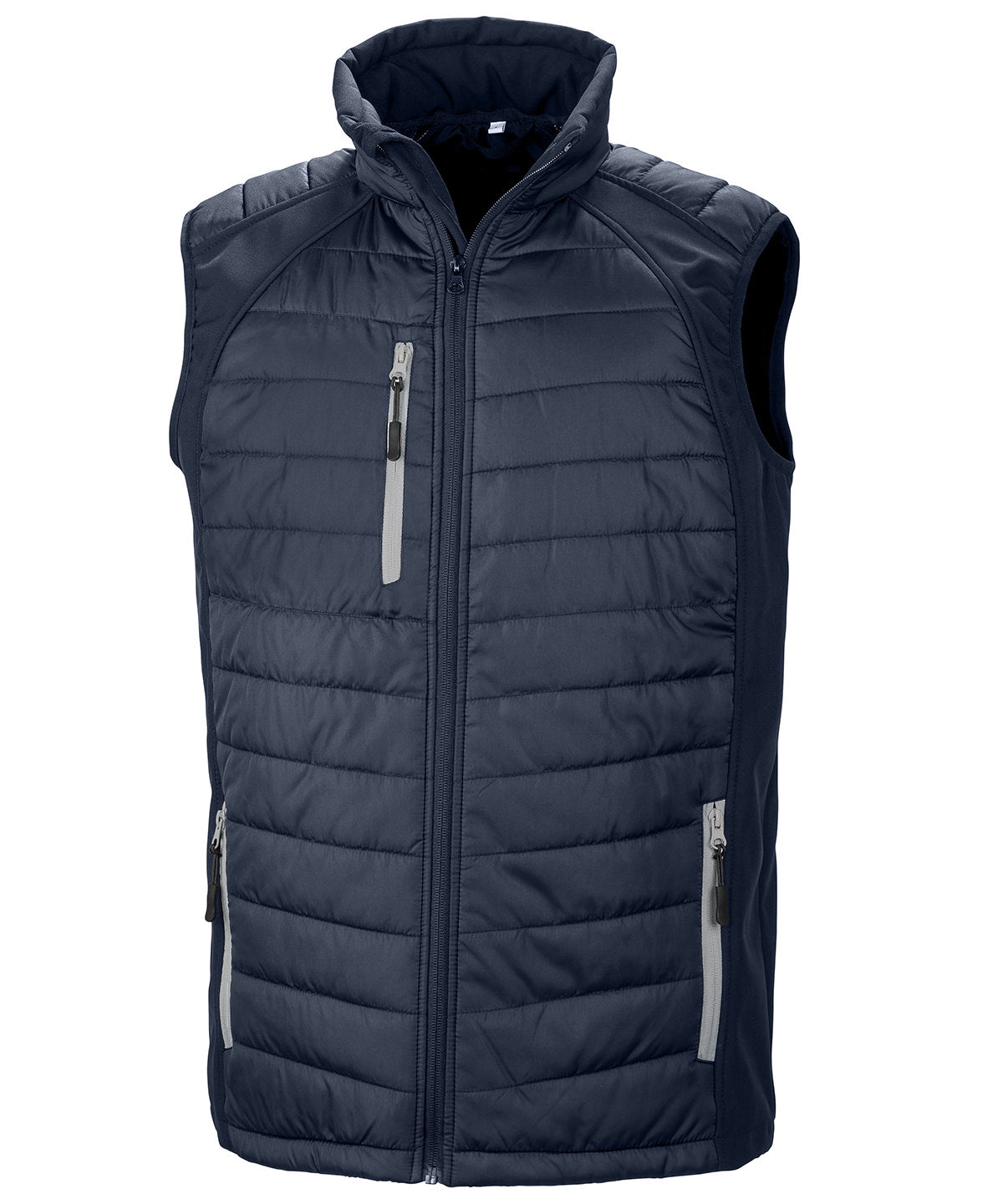 Chaleco acolchado softshell Compass | Azul Marino/Gris