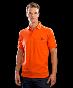 Camisa polo Work-Guard Apex con bolsillo | Negro
