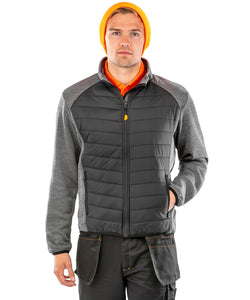 Chaqueta Elevator | Negro/Gris Jaspeado
