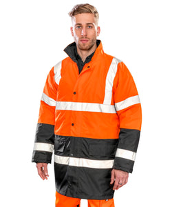 Chaleco de seguridad bicolor para autopistas | Amarillo Fluorescente/Negro