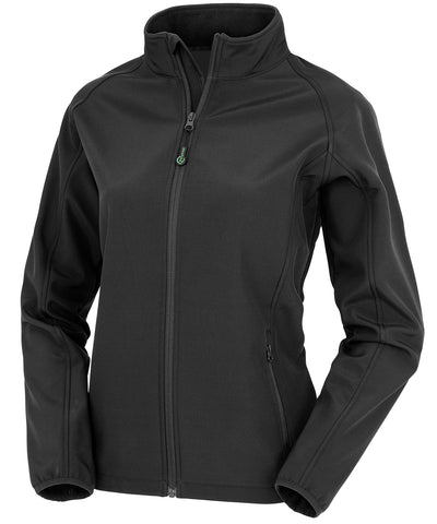 Chaqueta softshell de 2 capas reciclada para mujer | Negro