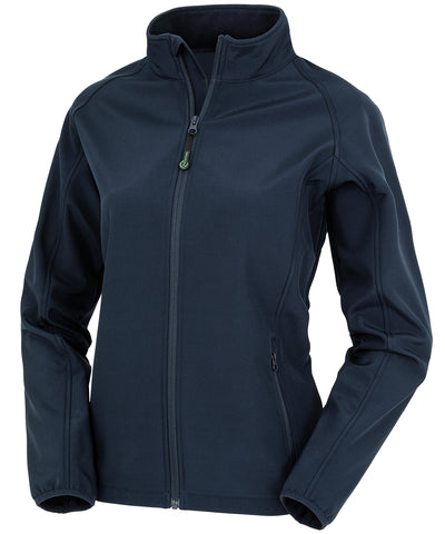 Chaqueta softshell de 2 capas reciclada para mujer | Azul Marino