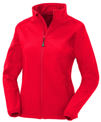 Chaqueta softshell de 2 capas reciclada para mujer | Rojo