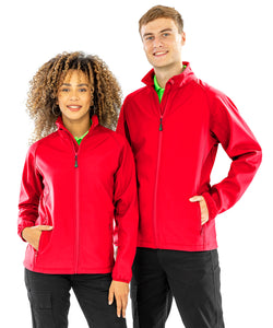 Chaqueta softshell reciclada para hombre con 2 capas imprimibles | Negro