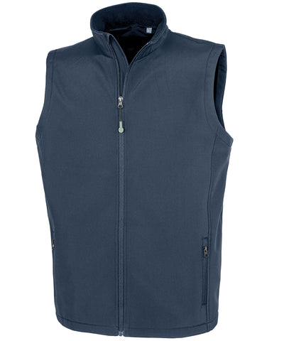 Chaleco softshell para hombre reciclado de 2 capas para imprimir | Azul Marino