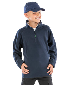 Camiseta de microfelpa reciclada para nios | Negro