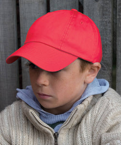 Gorra de algodn de perfil bajo para nios | Negro