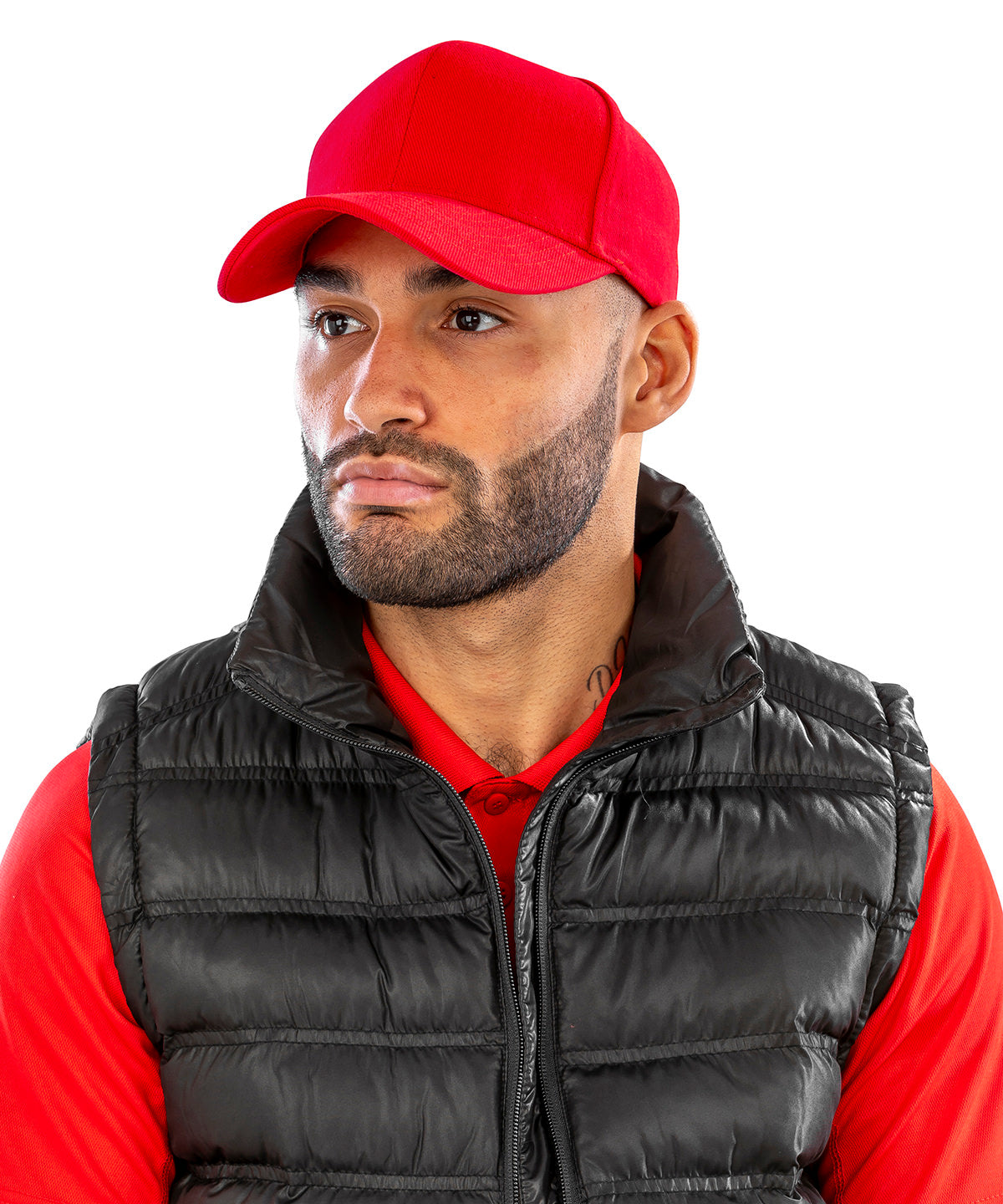 Gorra de algodn pesado estilo profesional | Negro