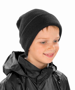 Gorro de esqu de lana para nios | Negro