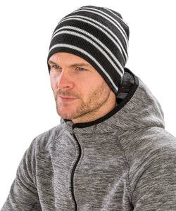 Gorro reversible de equipo | Negro/Blanco/Negro