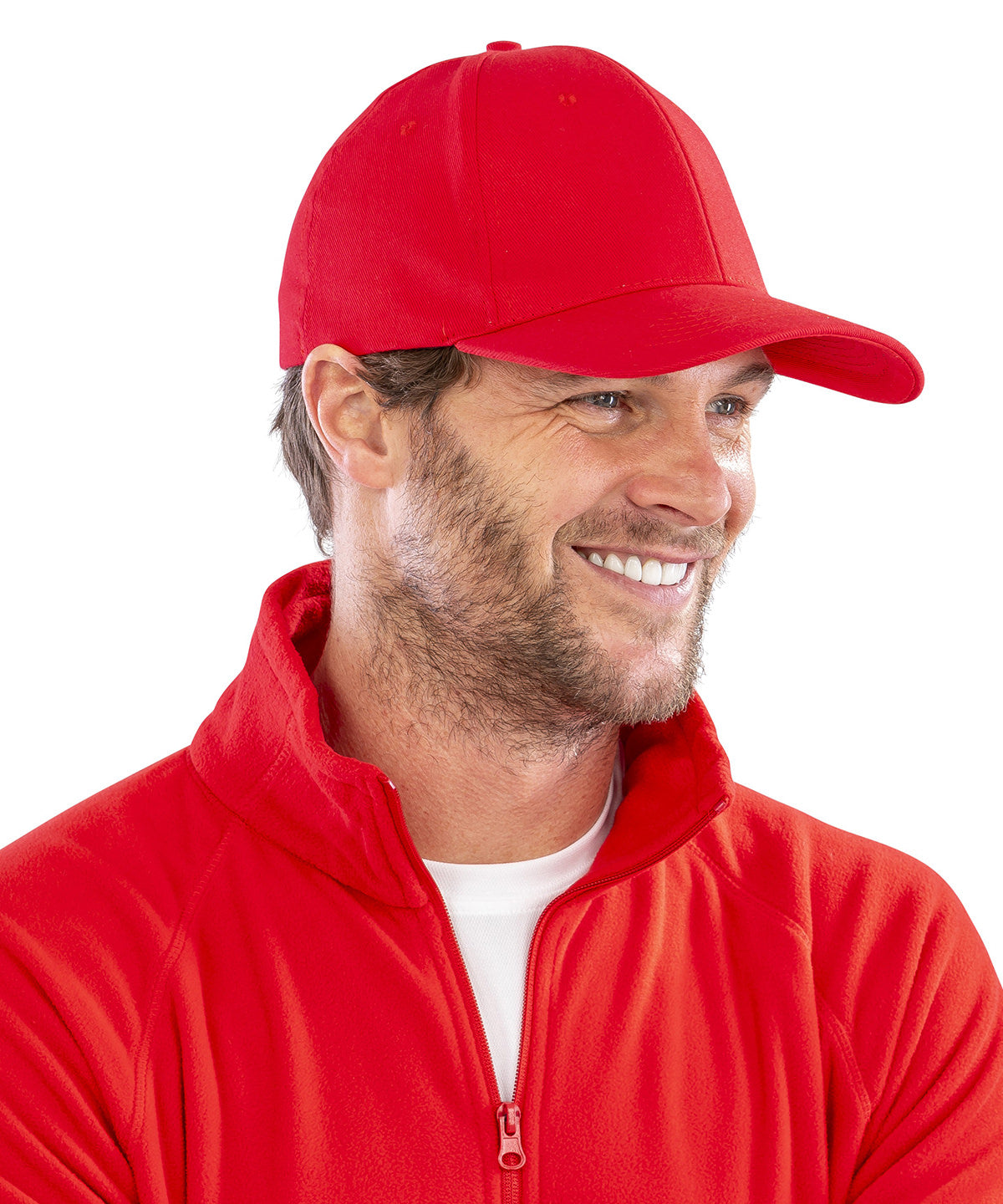 Gorra de perfil bajo de algodn cepillado de 6 paneles Memphis | Botella