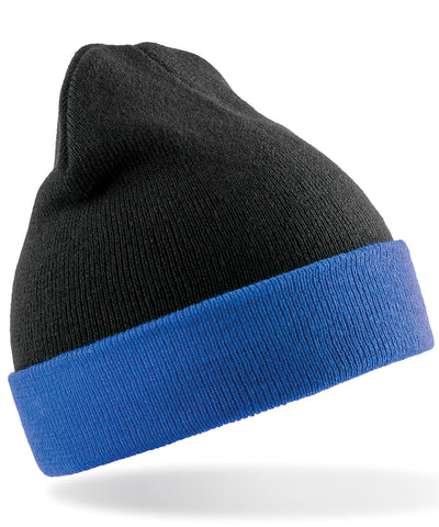 Gorro de brjula reciclada | Negro/Azul Royal
