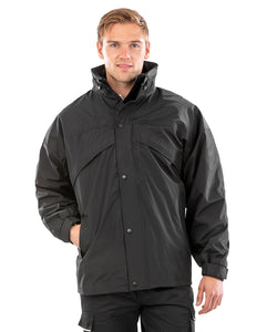 Chaqueta 3 en 1 con cremallera y clips | Negro - Carbn Oscuro