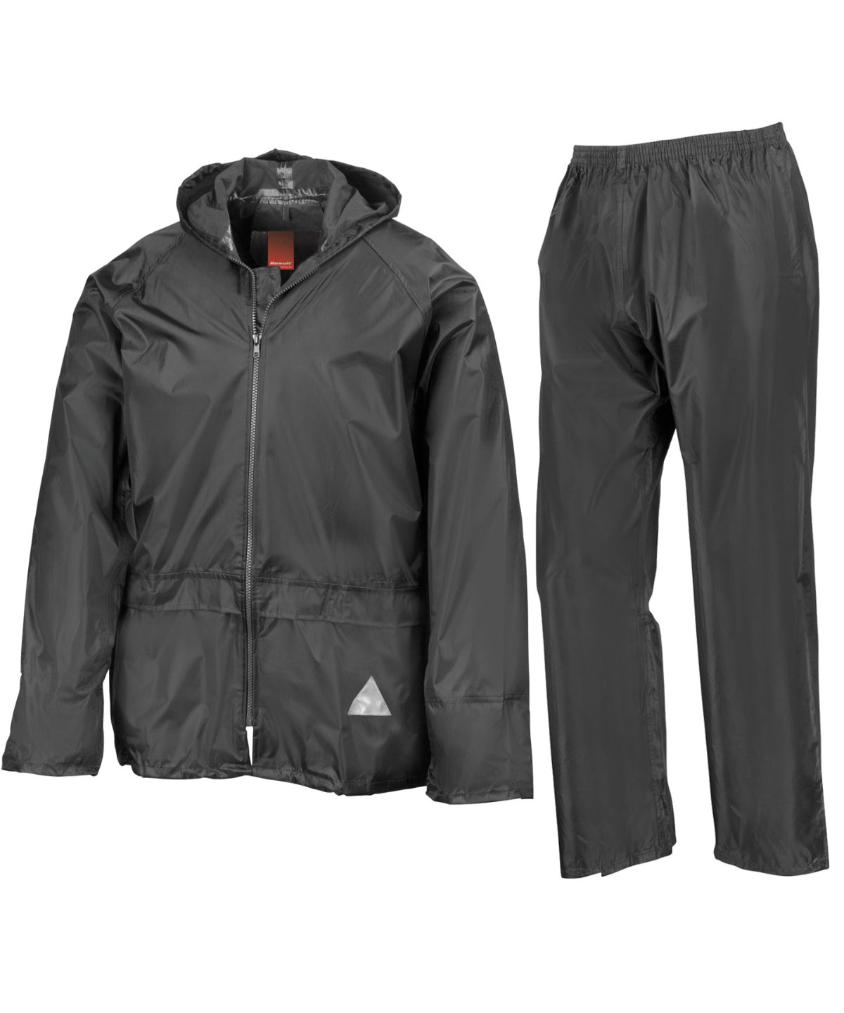 Conjunto de chaqueta y pantaln impermeables | Negro