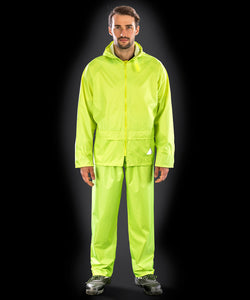 Conjunto de chaqueta y pantaln impermeables | Negro