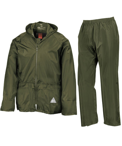 Conjunto de chaqueta y pantaln impermeables | Verde Olmo