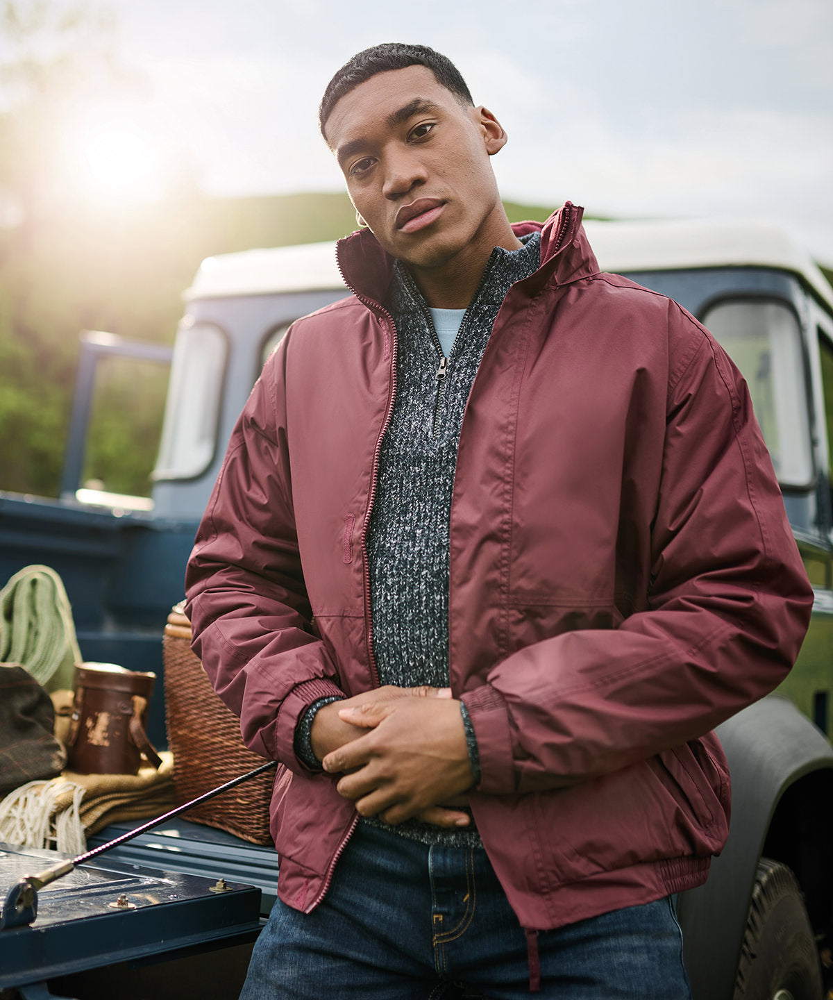 Chaqueta Dover | Rojo Clsico/Marino