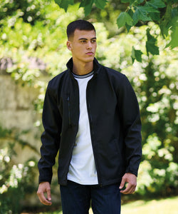 Chaqueta softshell imprimible de 3 capas Ablaze | Negro