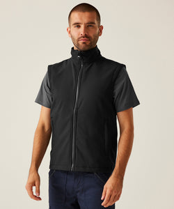 Chaleco softshell imprimible Ablaze | Negro/Negro