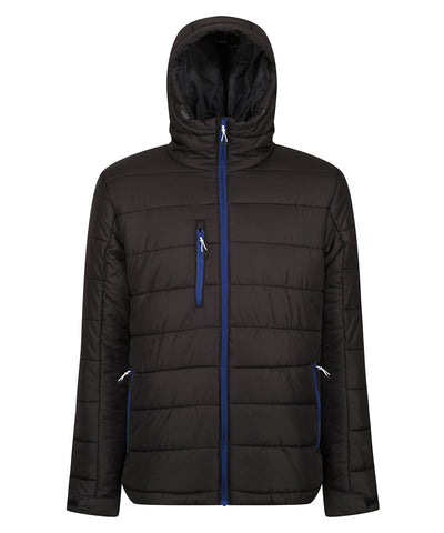 Chaqueta con capucha trmica Navigate | Negro/Azul Real Nuevo