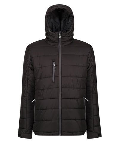 Chaqueta con capucha trmica Navigate | Negro/Gris Oscuro
