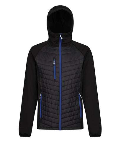 Chaqueta hbrida con capucha Navigate | Negro/Azul Real Nuevo