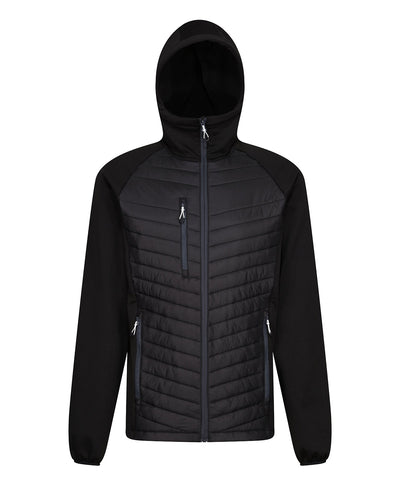 Chaqueta hbrida con capucha Navigate | Negro/Gris Oscuro