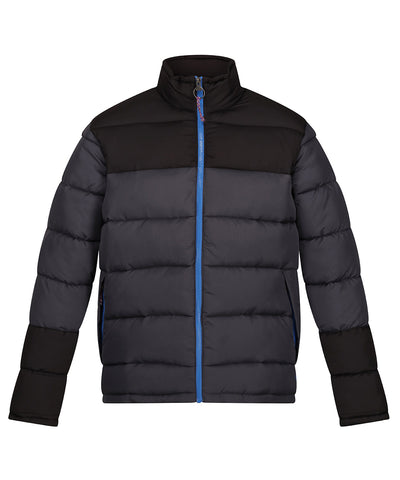 Chaqueta acolchada vintage | Gris Foca/Negro