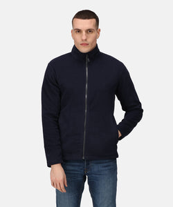 Microfleece reciclado con cremallera completa honestamente fabricado | Negro