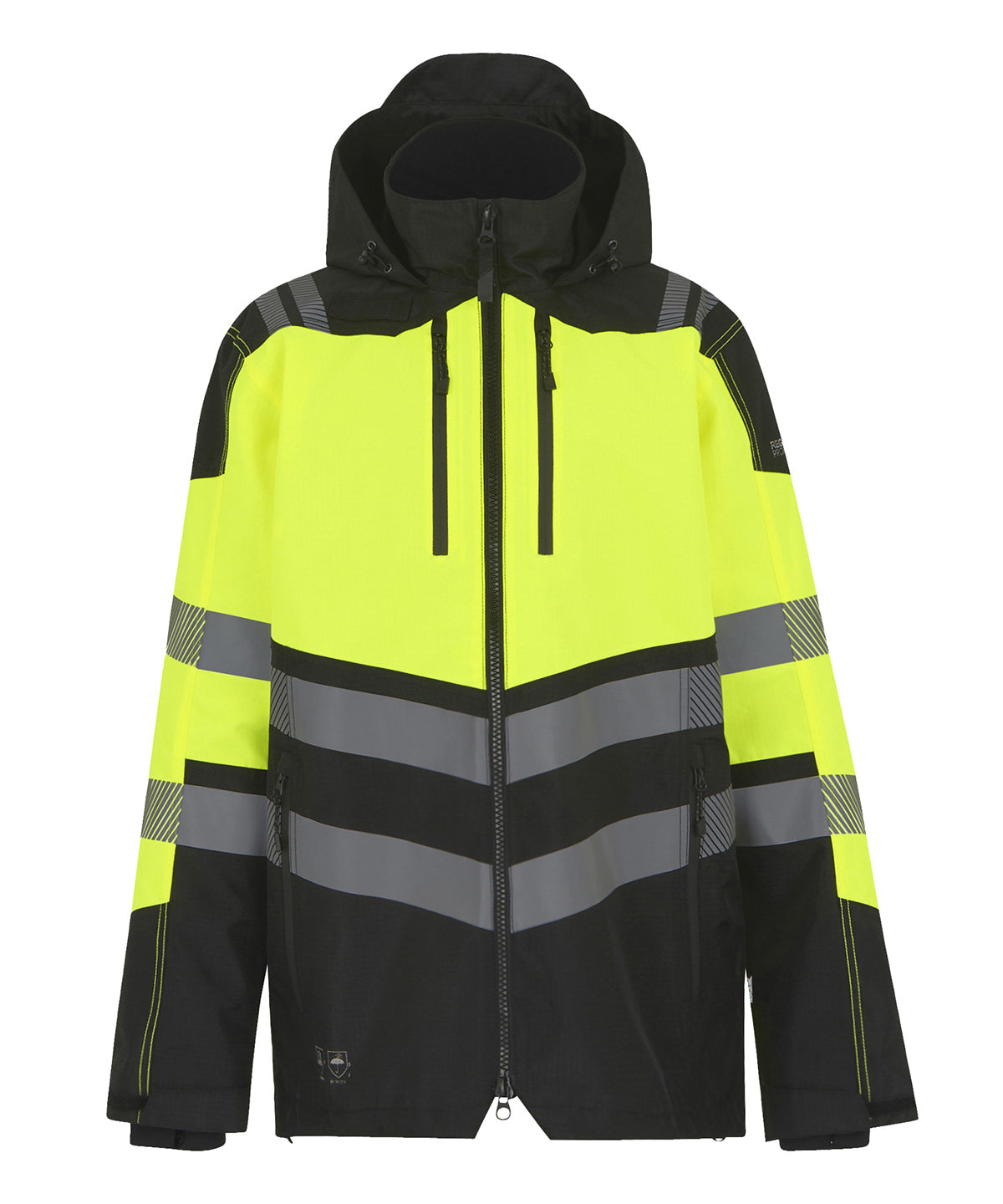 Chaqueta impermeable Hi-Vis X-Pro (Clase 2) | Negro/Amarillo