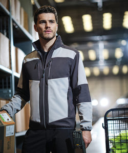 Chaqueta softshell de 2 capas unisex E-Volve | Gris Carbn