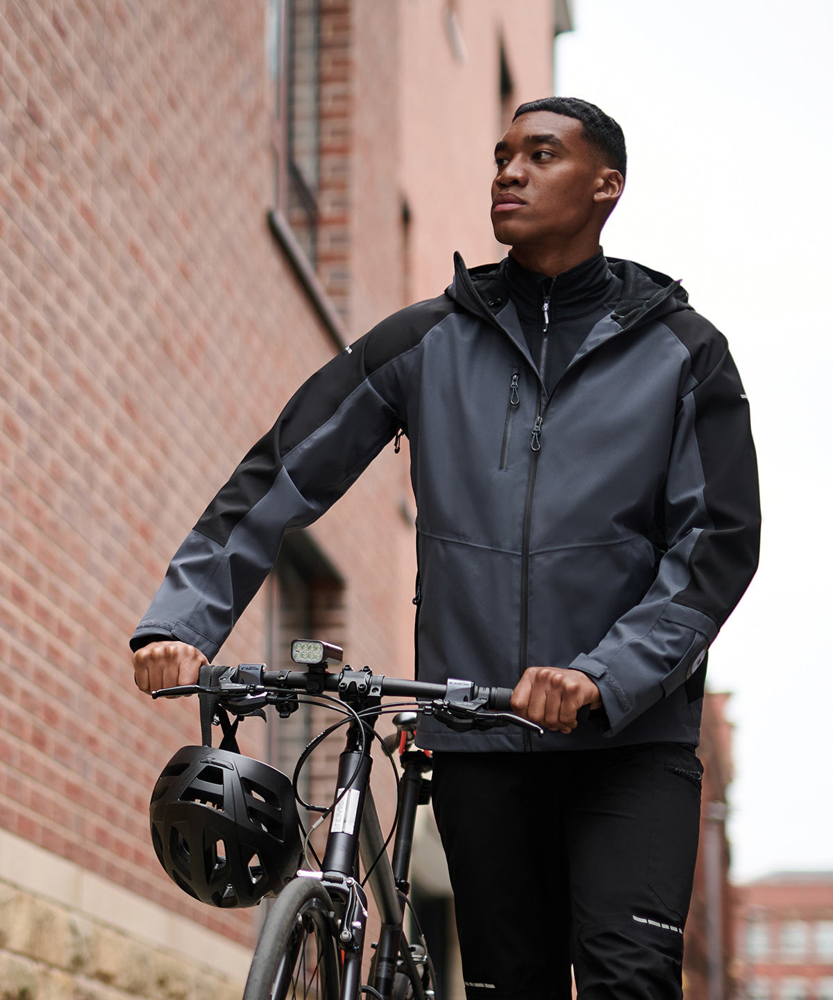 Chaqueta impermeable X-Pro Beacon Brite Light | Negro