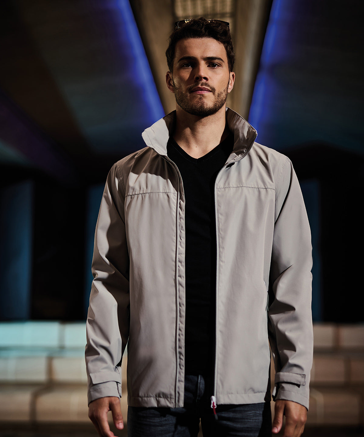 Chaqueta impermeable Ascender | Negro/Gris Mineral